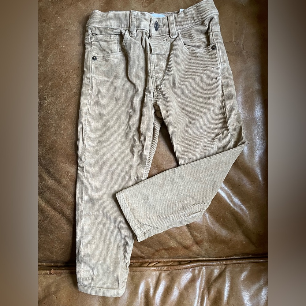 Zara Toddler 2T Beige Corduroy Pants